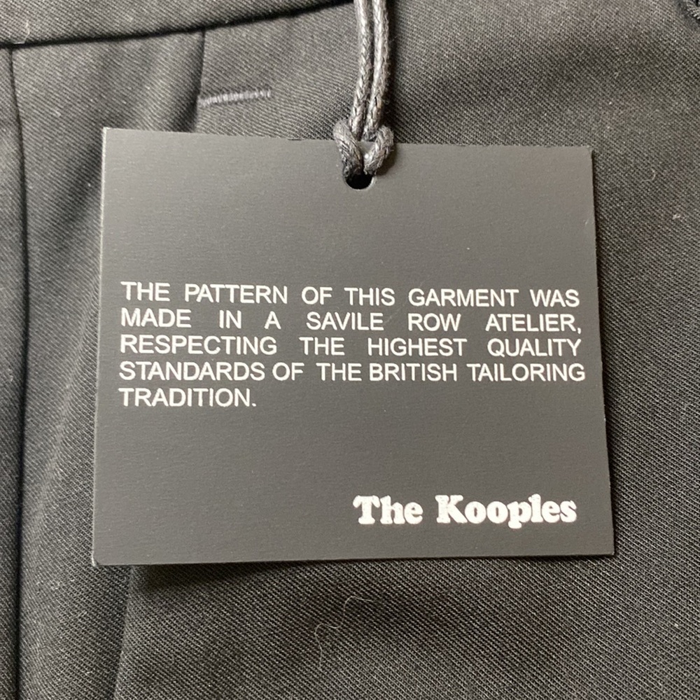 The Kooples Women's Black Light Suit Cuff Dress Pants Size 40 - Picture 6 of 7